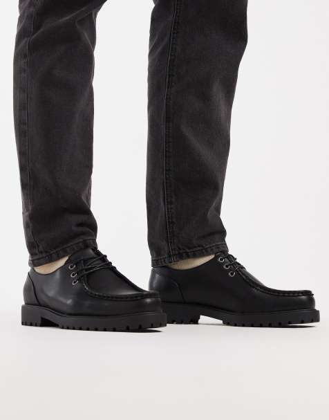 ASOS DESIGN - Chaussures à lacets style bateau - Noir - view 1