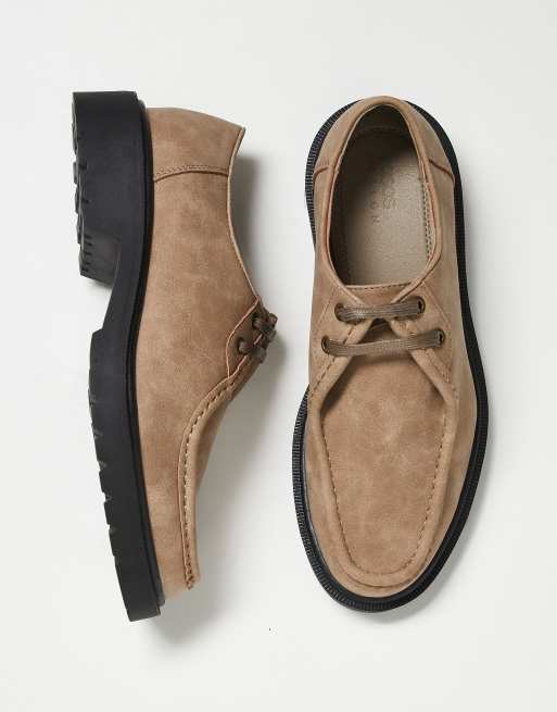 ASOS DESIGN - Chaussures bateau à lacets - Taupe, 3 de 4