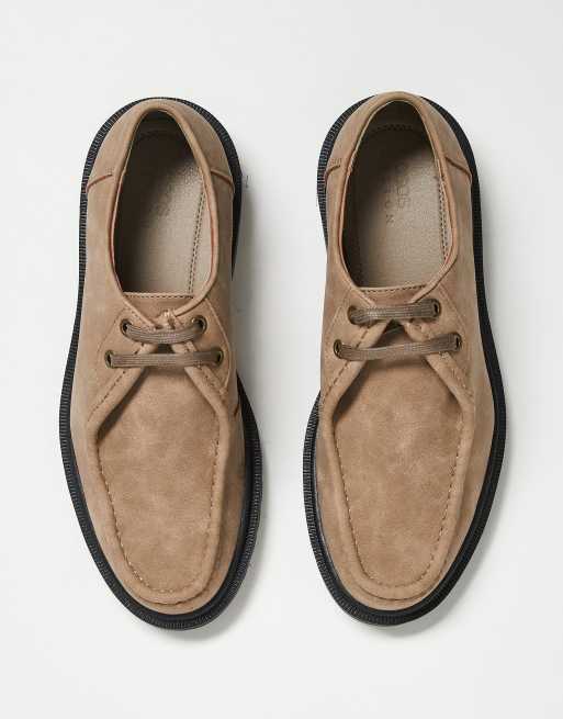 ASOS DESIGN - Chaussures bateau à lacets - Taupe, 4 de 4