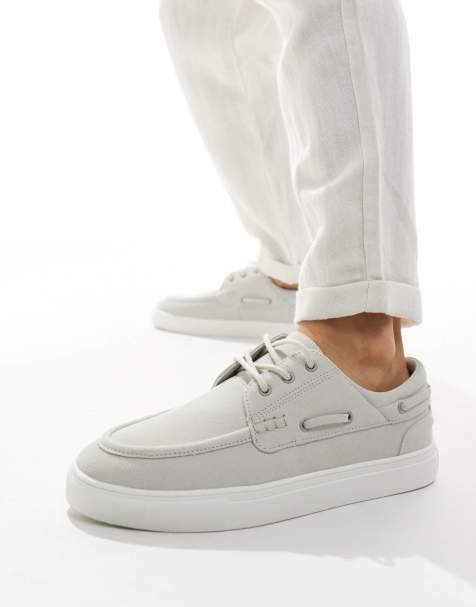 ASOS DESIGN - Chaussures bateau avec semelle cuvette - Gris - view 1