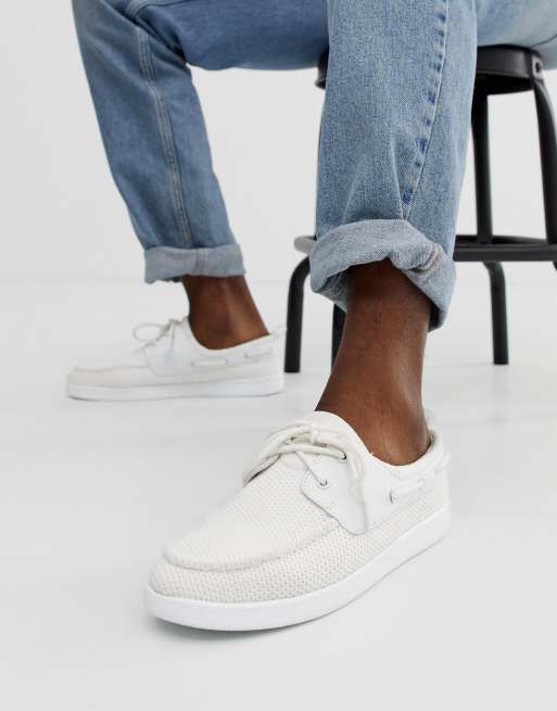 ASOS DESIGN Chaussures bateau en tulle Blanc