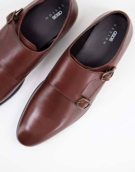 ASOS DESIGN - Chaussures derby en cuir - Marron, 3 de 4