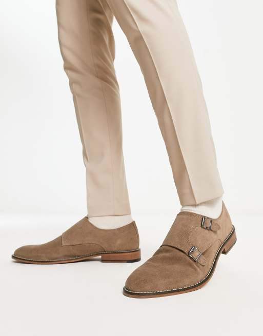 ASOS DESIGN - Chaussures derby en daim - Marron