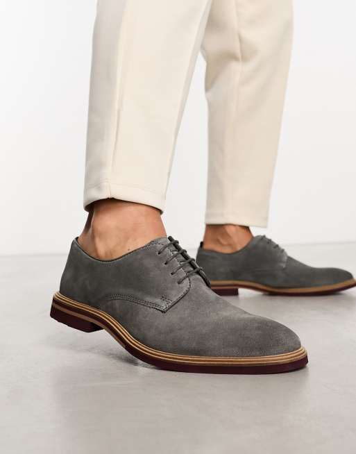 ASOS DESIGN - Chaussures à lacets en daim avec semelle en gomme et