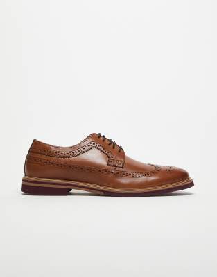 Chaussures Oxford Pour Homme En Cuir PU Bicolore - Semelle Caoutchouc Antidérapante - Style Classique à Lacets - 4