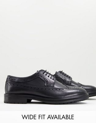 Chaussures Chaussures richelieu avec semelle épaisse - Cuir noir