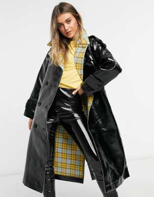 black trench coat asos