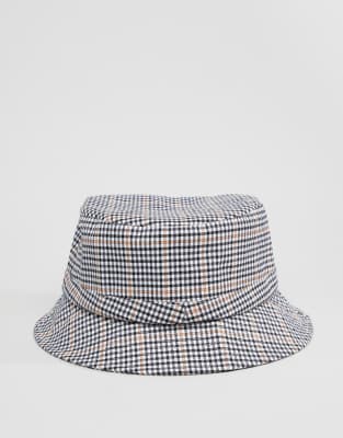 check bucket hat