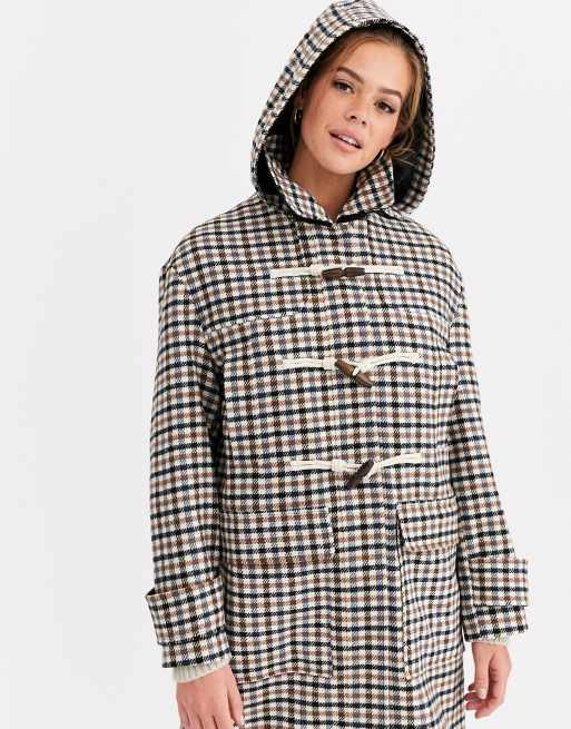 Checked 2025 duffle coat