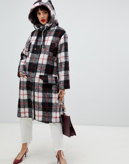 ASOS DESIGN check parka