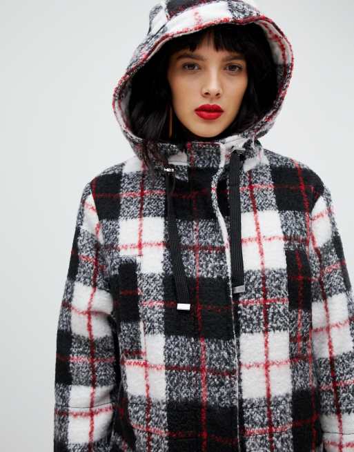 ASOS DESIGN check parka