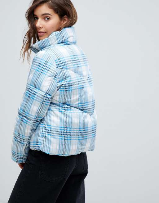 Checked 2025 puffer coat