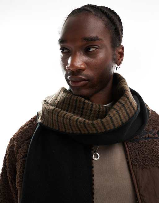 ASOS DESIGN check reversible blanket scarf, 3 of 4