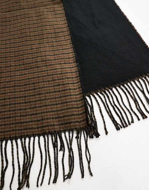 ASOS DESIGN check reversible blanket scarf, 4 of 4
