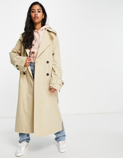 Asos design sales trench coat