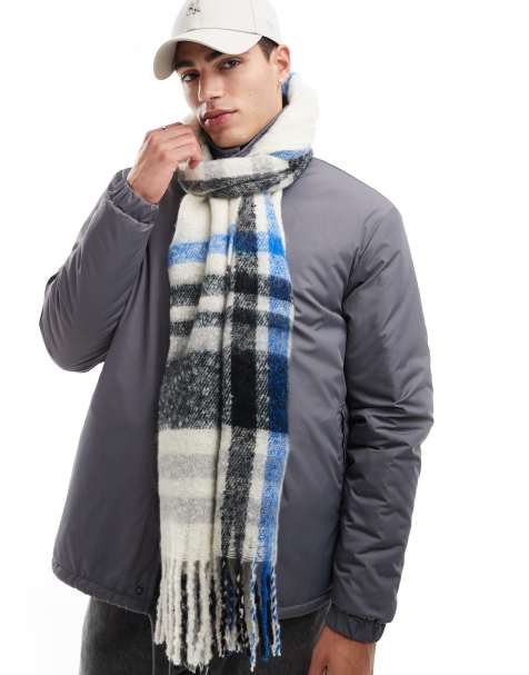 ASOS DESIGN checked blanket scarf - view 1