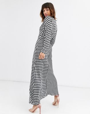 asos checkered dress