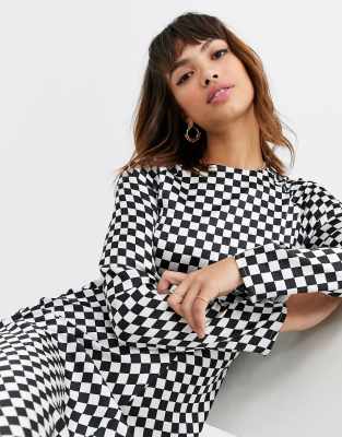 checkered dress asos