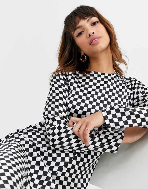 Asos best sale checked dress