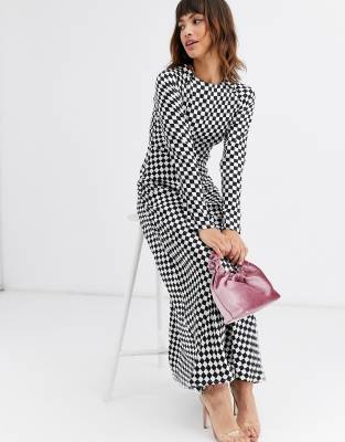 checkered dress asos