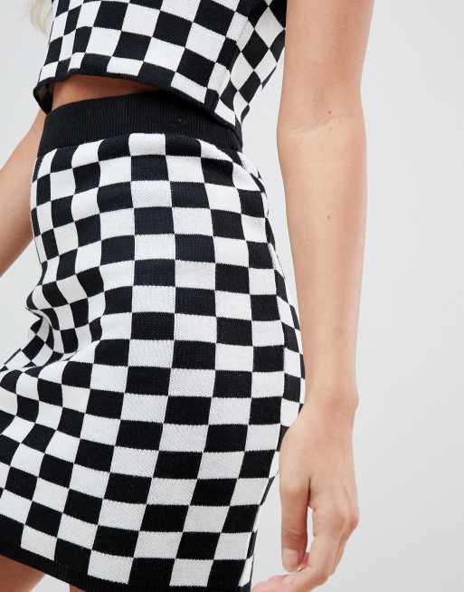 Checkered shop skirt asos