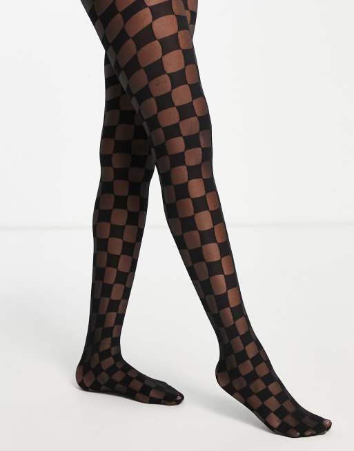 Black Checkered Tights, Checkered Tights