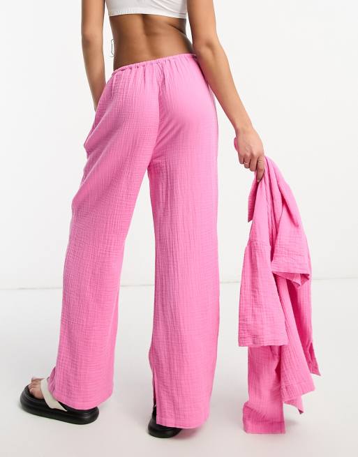 Pink pull best sale on pants