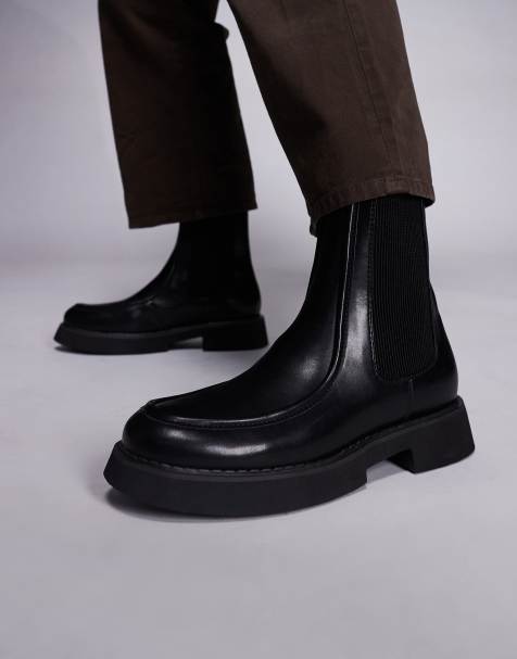 ASOS DESIGN chelsea boot in black with elastic gusset - view 1