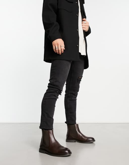 Asos mens outlet leather boots