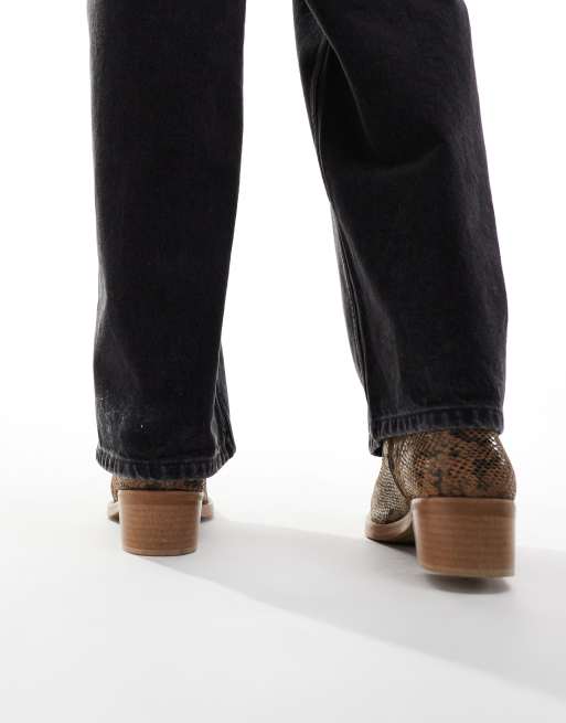 ASOS DESIGN chelsea boot in snake print, 4 of 4