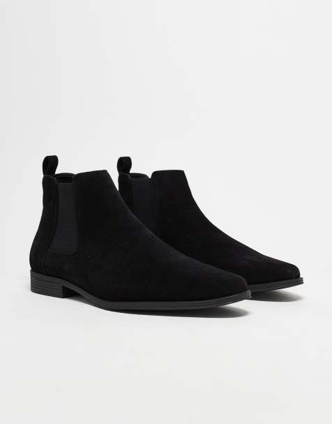 Leather Suede Men s Chelsea Boots Dealer Boots ASOS