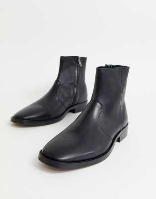 chelsea boots square toe