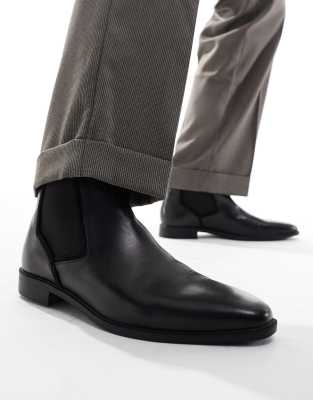  chelsea boots in black leather