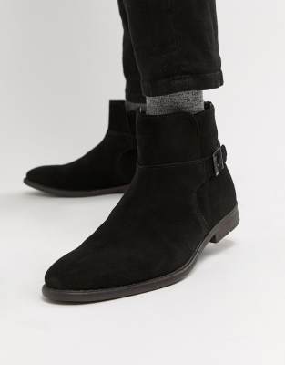 asos black suede chelsea boots