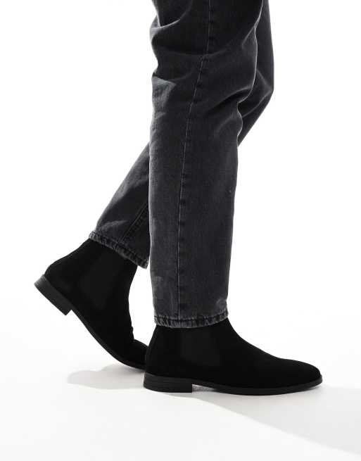 Asos orders black suede boots