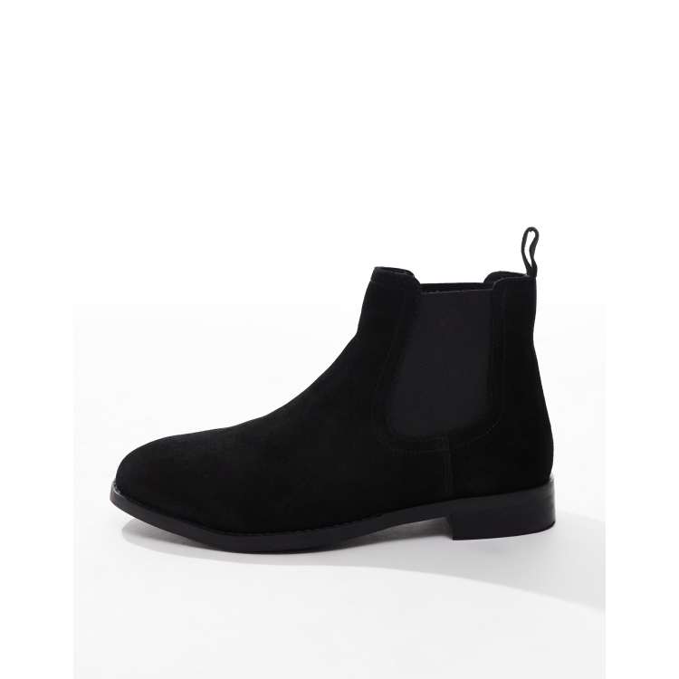 ASOS DESIGN chelsea boots in black suede | ASOS display picture 2