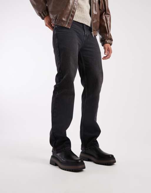 ASOS DESIGN chelsea boots in black with chunky soles