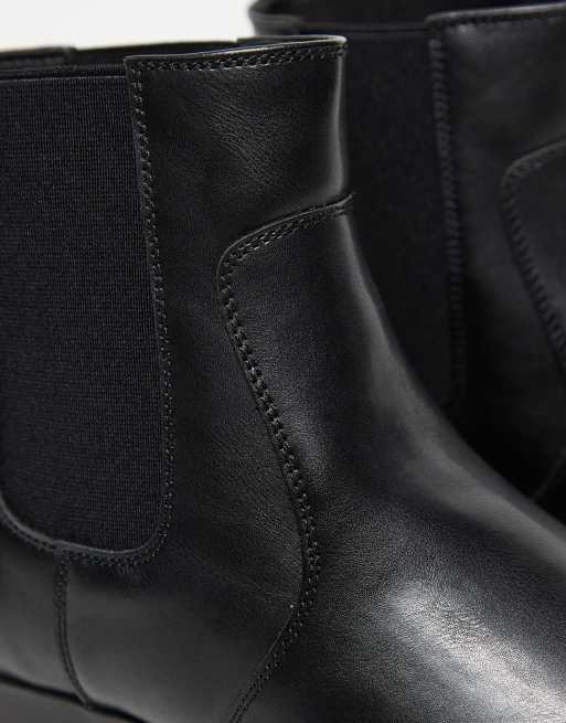 ASOS DESIGN Chelsea boots in black with Cuban heel, 2 of 3