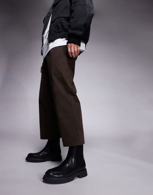 ASOS DESIGN chelsea boots in black with elastic gusset