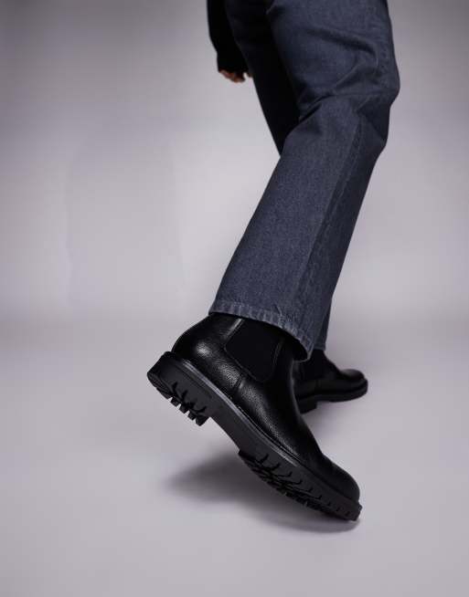 ASOS DESIGN chelsea boots in black, 2 of 4