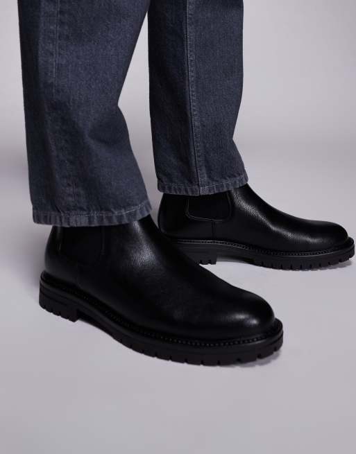 ASOS DESIGN chelsea boots in black, 3 of 4