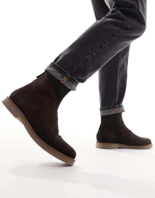 Asos men's store chelsea boots suede