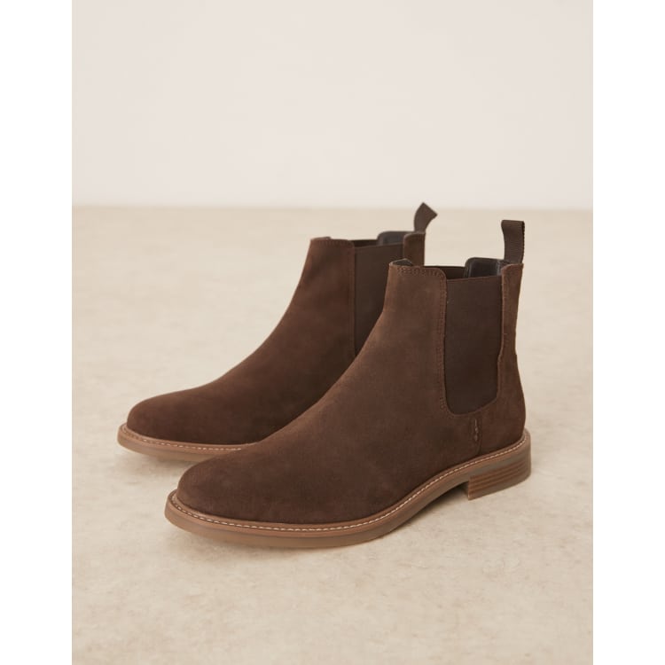  Design Chelsea Slip on Boots In Brown Suede  Size‎ 15 ASOS DESIGN chelsea boots in brown suede | ASOS main image 2