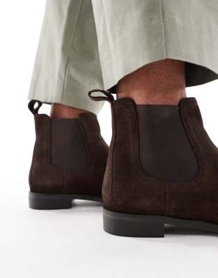 Asos Design Chelsea Boots In Brown