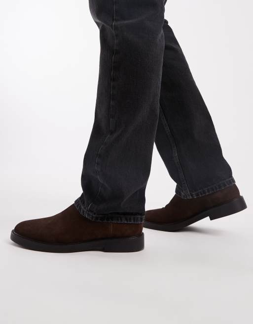 ASOS DESIGN chelsea boots in brown suede, 2 of 4