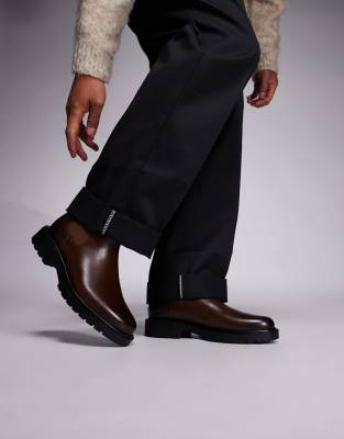 Asos Design Chelsea Boots In Brown