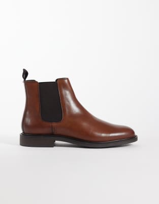 Asos Design Chelsea Boots In Brown