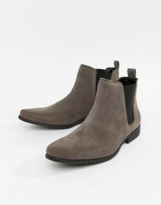 asos grey chelsea boots