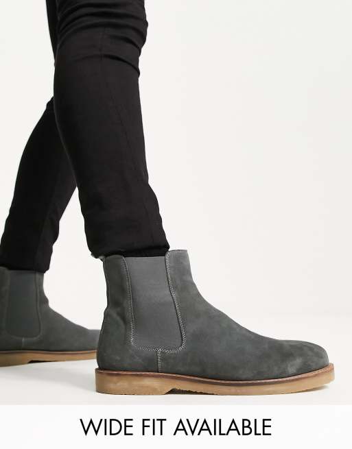 Mens flat sole on sale boots