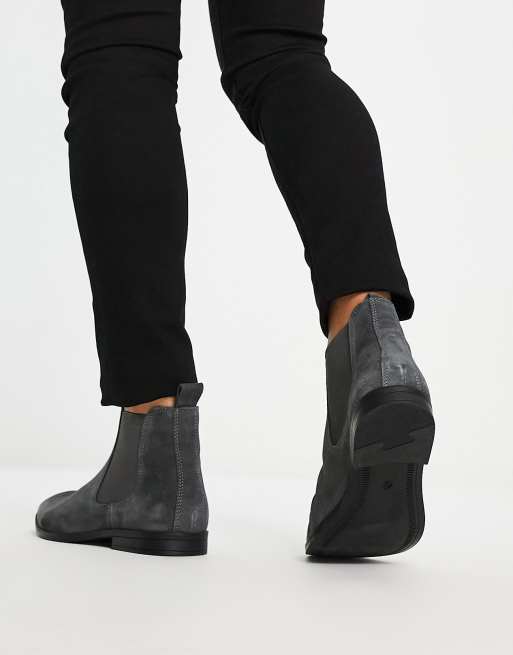 Asos grey hot sale chelsea boots